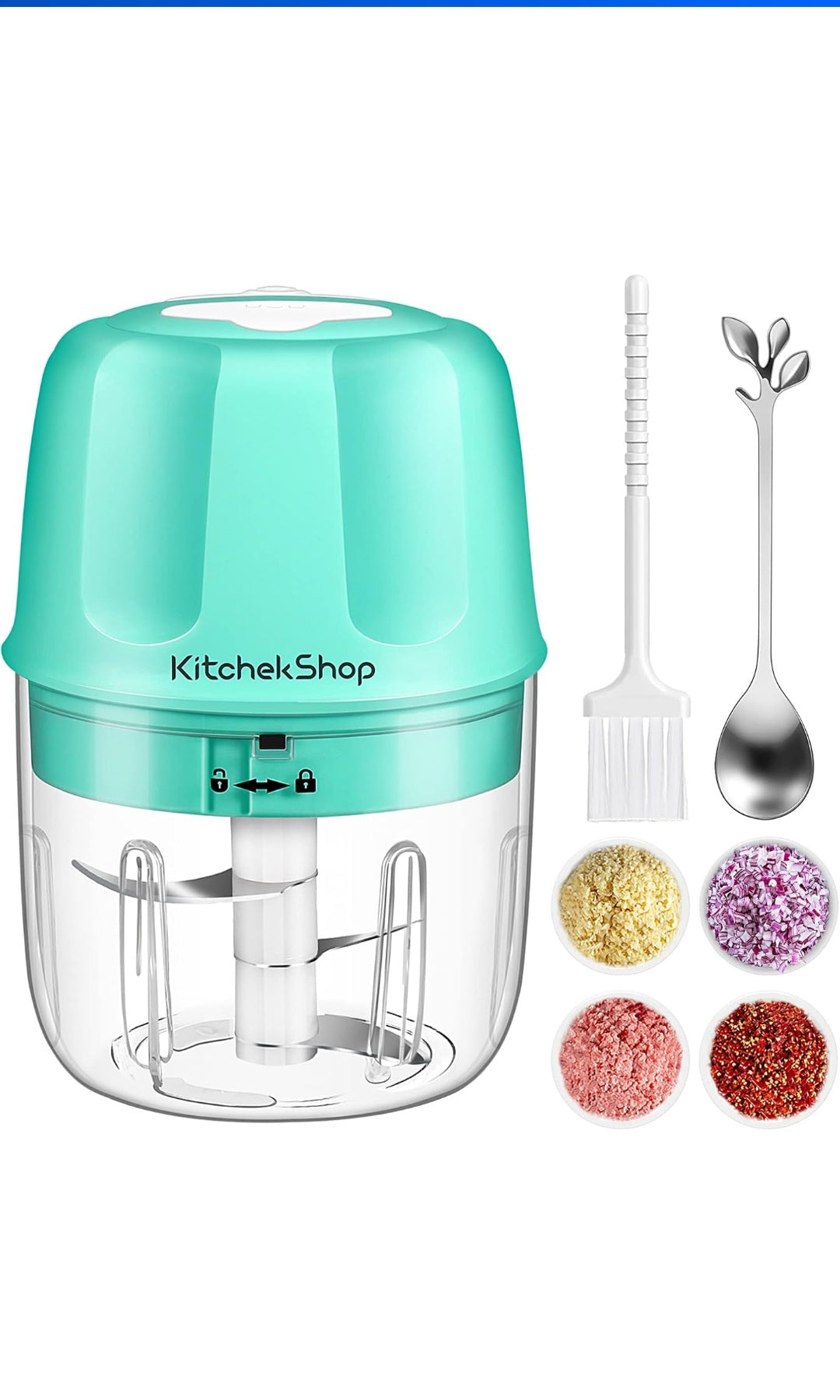 Mini Picador Eléctrico de Alimentos KitchekShop