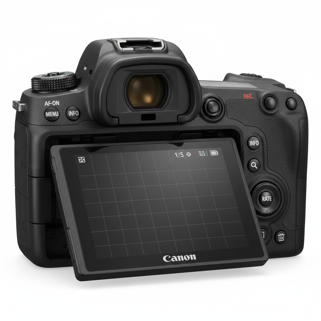 Canon EOS R5 Mark II - Trasera
